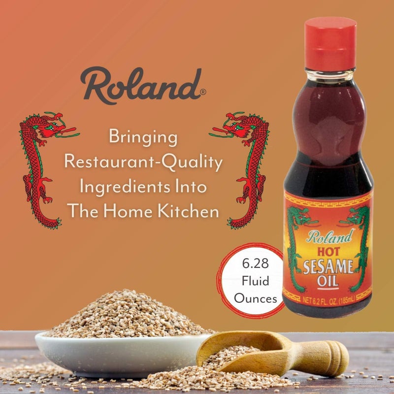 Roland Hot Toasted Sesame Oil 6.28 Fl. Oz - Image 4